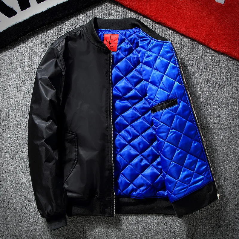 MANVALUE Men's Ma1 Air Force Pilot Suits Male Japanese Style High Street Letter Embroidery Young Man Cotton Padded Jackets | Мужская