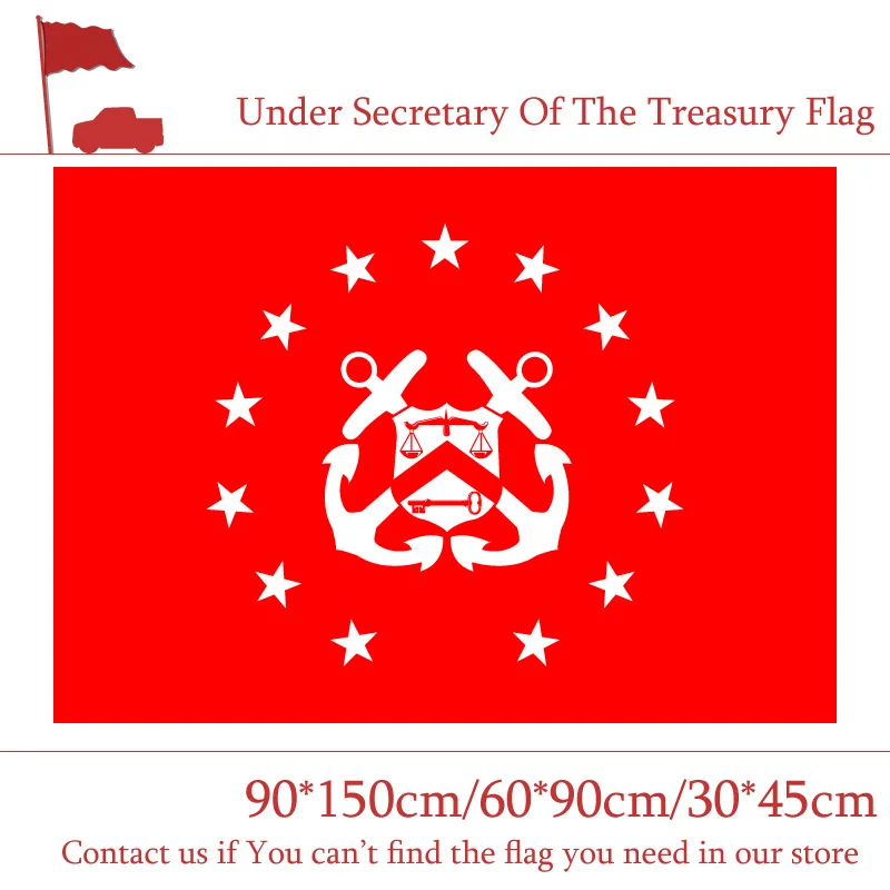 Флаг министерства США 30*45 см флаг автомобиля 90*150 60*90 3x5ft помощник казначейства