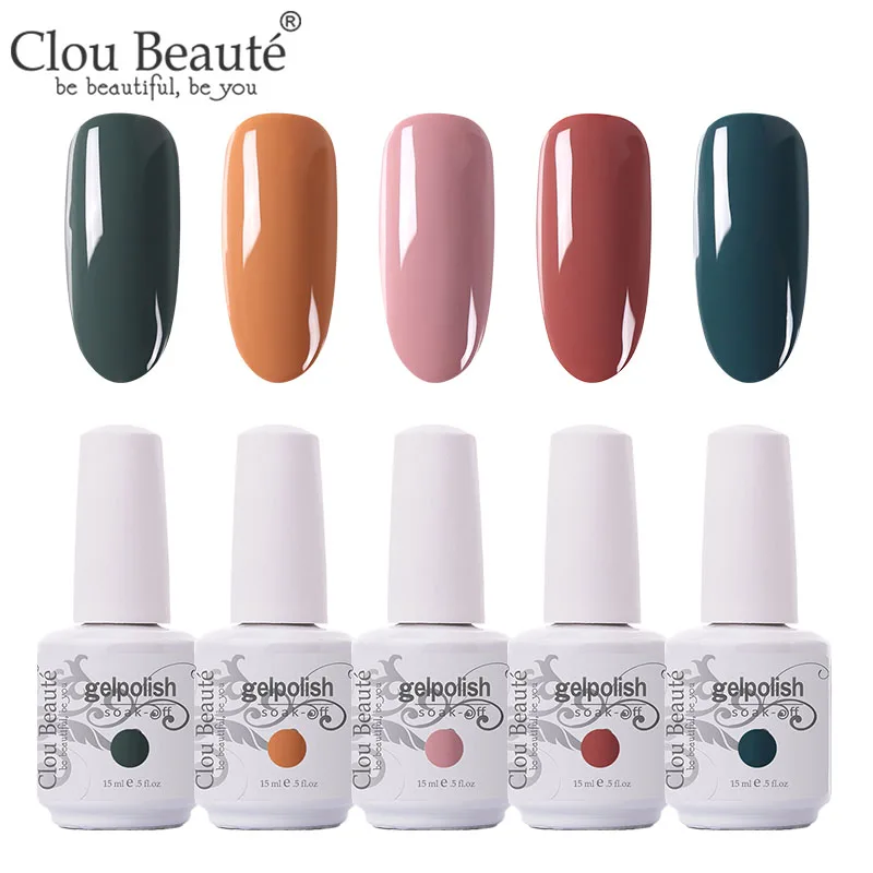 5pcs-15ml-ZH28 Clou Beaute синий Гель-лак для ногтей 15 мл сапфировый гель для ногтей Гибридный лак для ногтей Полупостоянный УФ Гель-лак для ногтей - Цвет: 5pcs-15ml-ZH28
