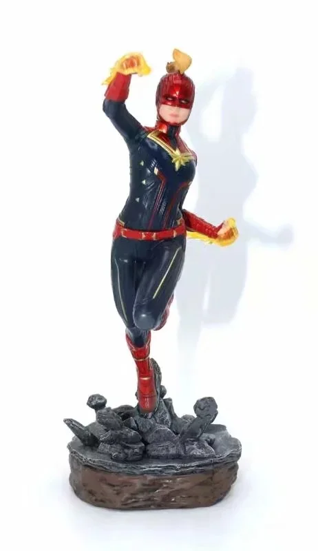 Фигурка из фильма 24 см Железный студийный 1/10 масштаб Капитан Marvel Carol Danvers Статуя