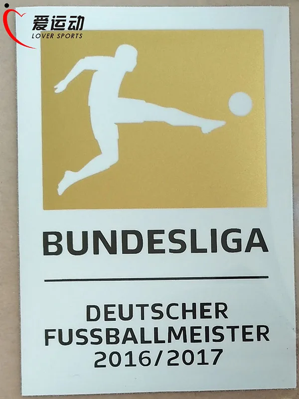 17/18 BUNDESLIGA Чемпион патч+ спонсор BUNDESLIGA- Чемпион патч DEUTSCHER fussballimeister /+ левый патч