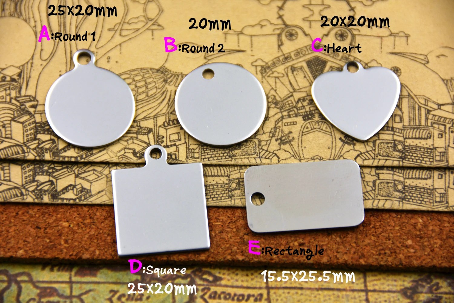 3pcs/lot Fashion stainless steel necklace &quotpeace love yoga&quot Charms Pendant Jewelry Gift more style for choosing | Украшения и