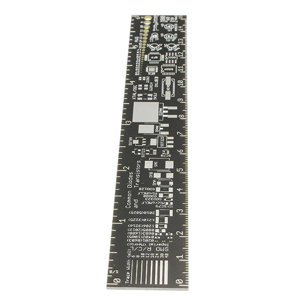 Duinopeak PCB линейка измерительный инструмент резистор микросхема конденсатора IC SMD