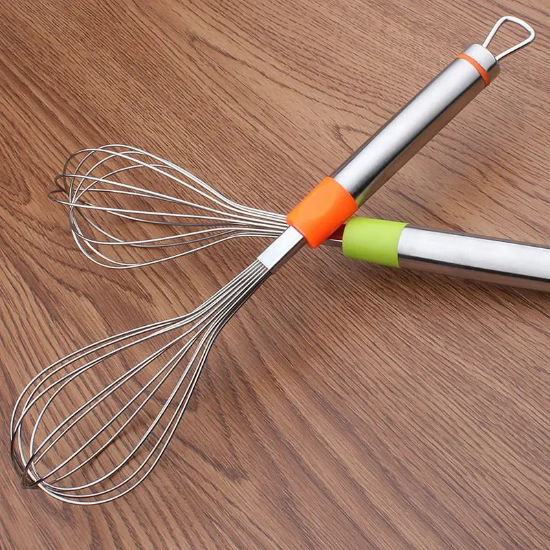 ULKNN Manual Egg Beater Household Kitchen Tool Steel Wire Thickening Durable Stainless PP Silvery | Дом и сад