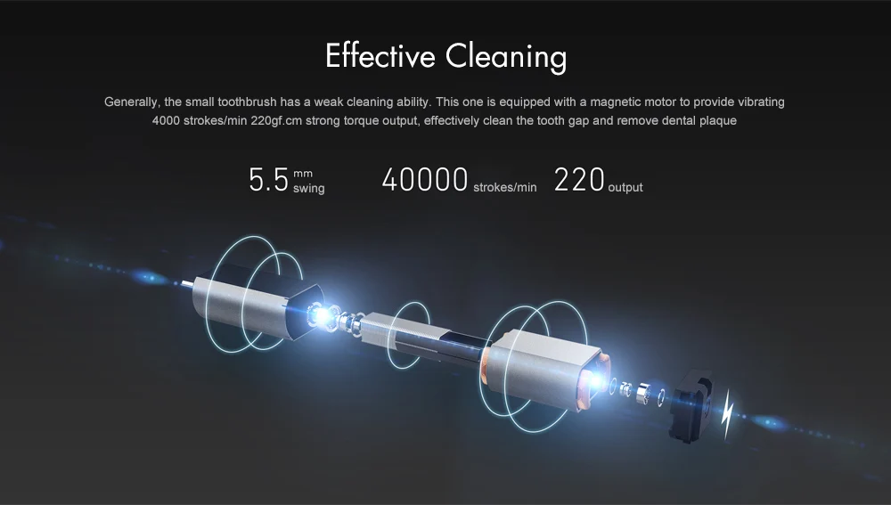 Oclean Air APP управление USB перезаряжаемая звуковая сильная Чистка электрическая зубная щетка