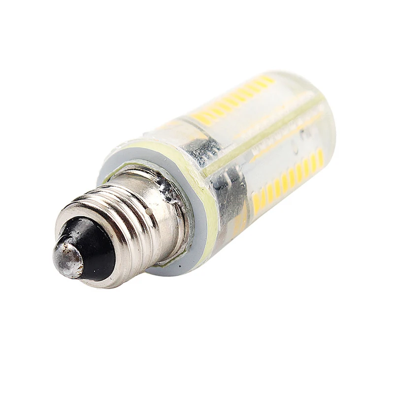 Диммируемая 3014Smd E11 светодиодная лампа 7 Вт 80 светодиодов AC110V 220 в теплый