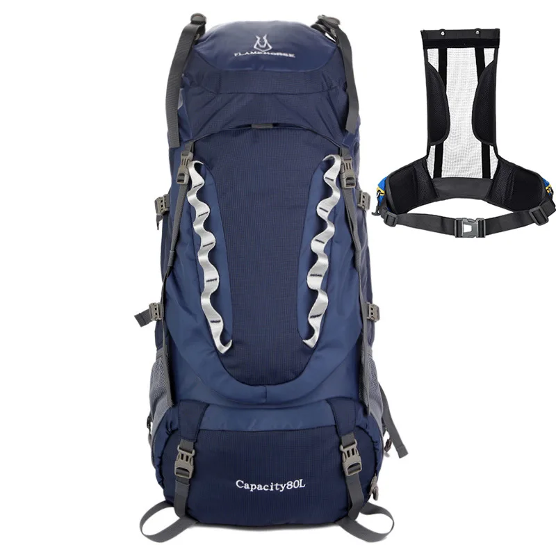 FLAME HORSE Outdoor Mountaineering Backpack 80L Camping Hiking Travel Bag Rucksack Shoulder | Спорт и развлечения