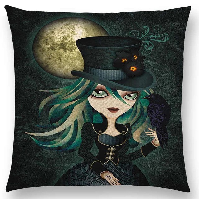 06 Pierrette графиня Сова чехол для подушки Alice Русалка 団地 леди Hatter Ворон Луна queen клоуна для девочек диван-Подушка Чехол - Цвет: 06