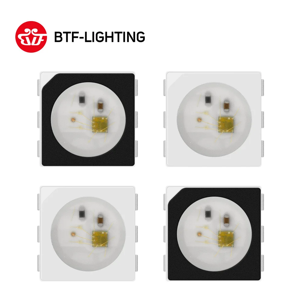 WS2813 (6 контактов) двойной сигнал 5050 SMD черная/белая версия индивидуально