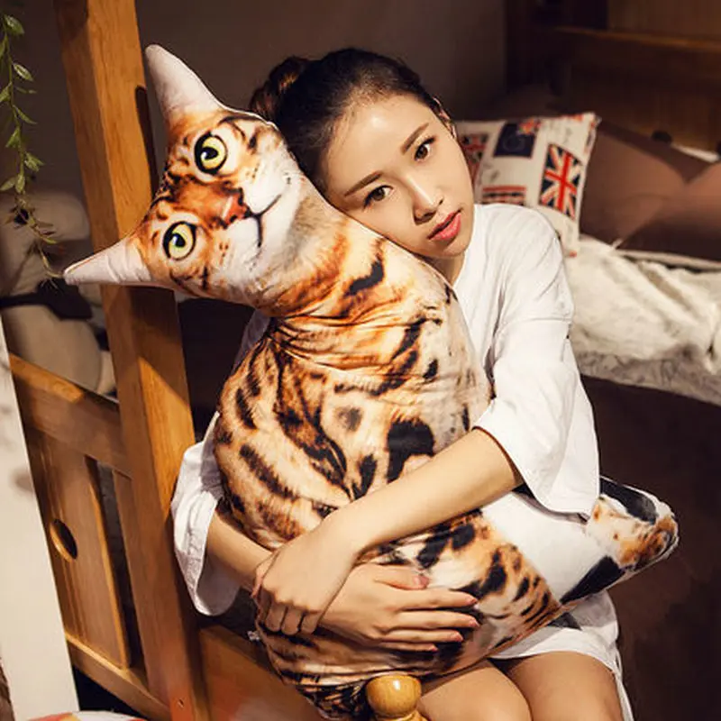 

1pc 50cm New Style Plush Cat Pillows Soft Stuffed Animals Cushion Sofa Decor Cartoon Plush Toys for Children Kids Gift