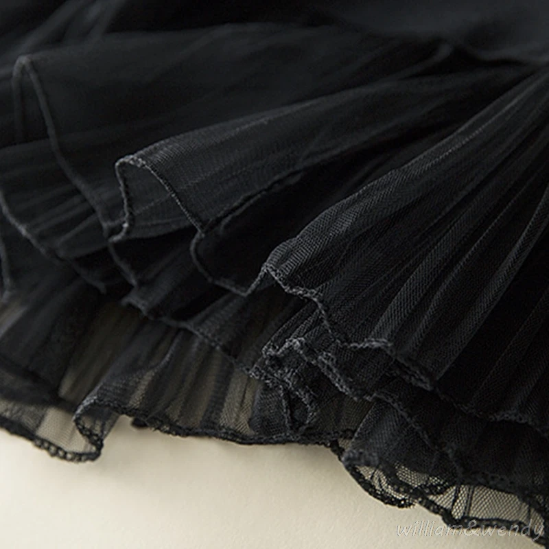 Women Vintage Black Retro High Waist Midi Office Lady Skirt Sexy Pack Hip Summer Lace Patchwork Sun Pleated Short Knitted Skirts | Женская