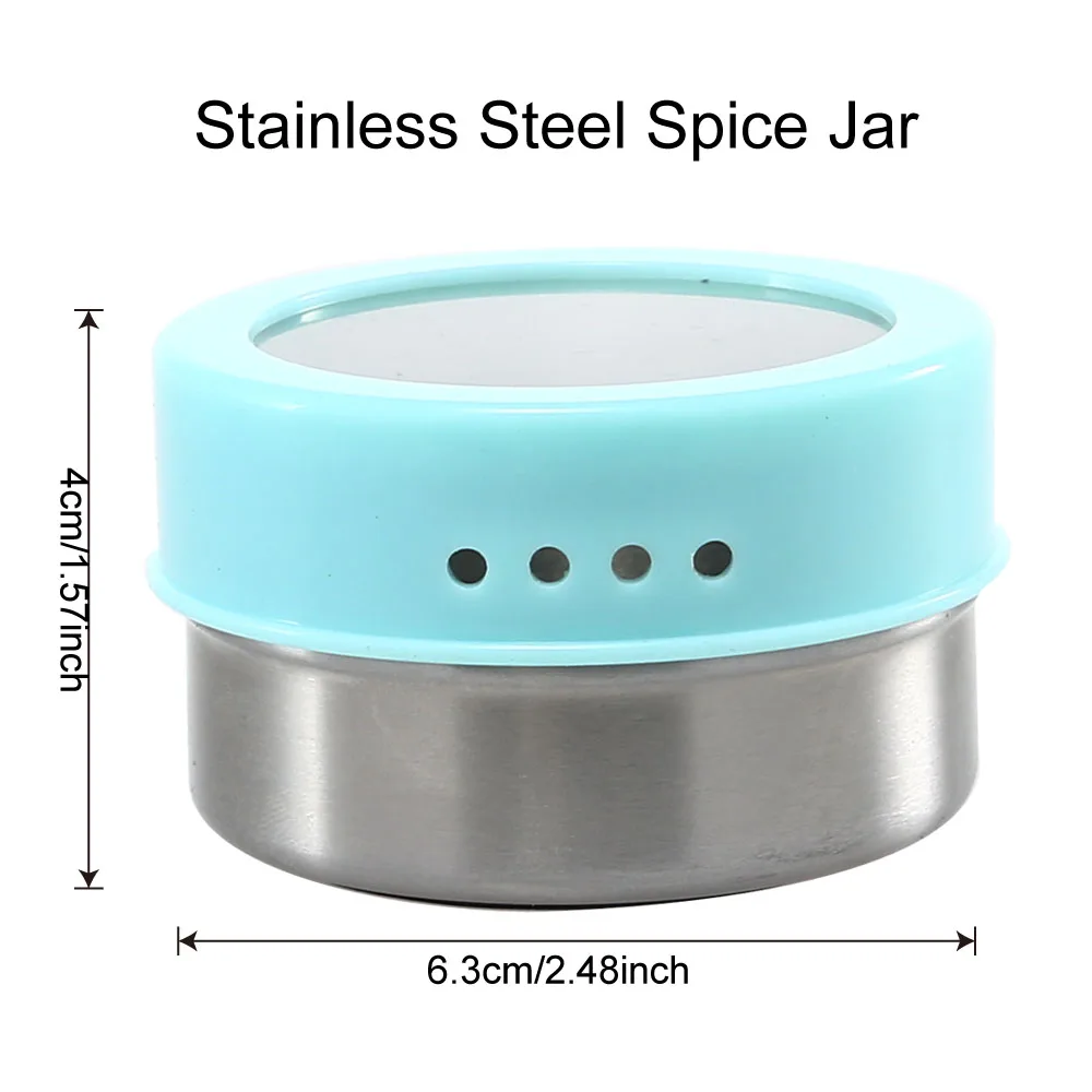 6 шт. магнитные приправы для соли и перца|salt and pepper shakers|pepper shakersstainless steel cruet |