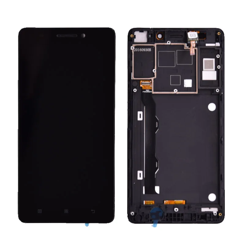 ЖК дисплей и сенсорная панель дигитайзера в сборе с рамкой для Lenovo A7000 Plus K50 t5 K3 note