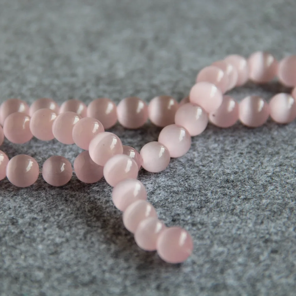 Новые бусины для ожерелья и браслета 10 мм розовые стеклянные мексиканские