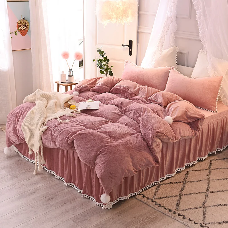 Комплект постельного белья принцессы из 4 предметов роскошное постельное белье