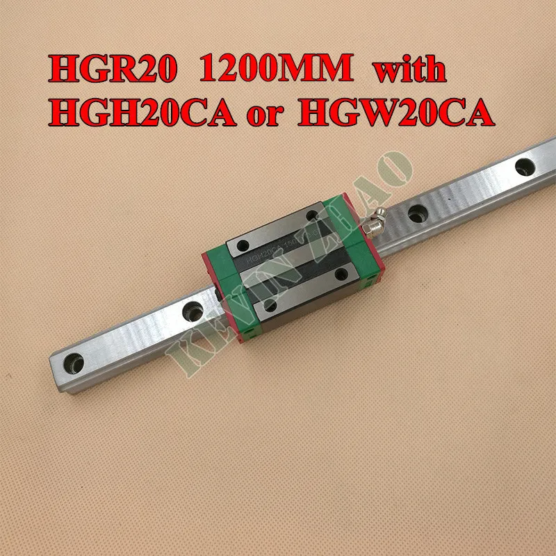 Новинка HGR20 линейная направляющая 1200 мм длиной с 1 шт. линейной каретки HGH20CA или