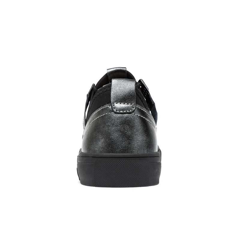 Men Genuine Leather Shoes Round Toe Retro Style Blue Grey Quality Upper Flat Breathable for Anti Skidding All Seasons | Обувь