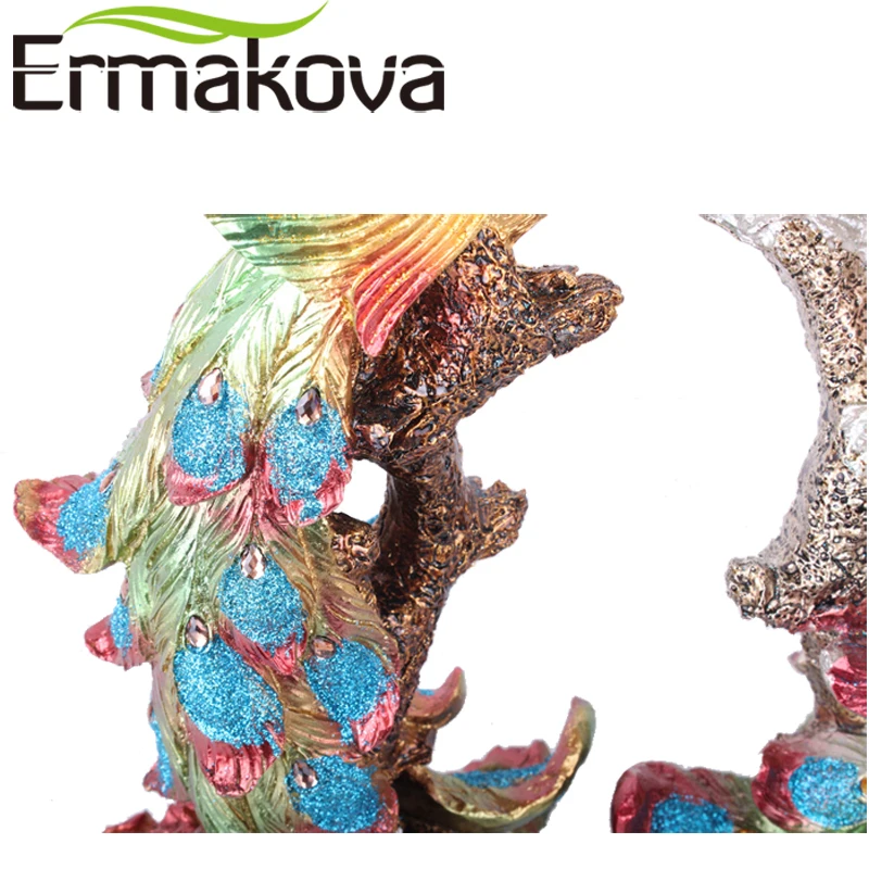 Ермакова 42 см (16 5 &quot) высота статуя Феникса из смолы красочная птица чудо-Феникс