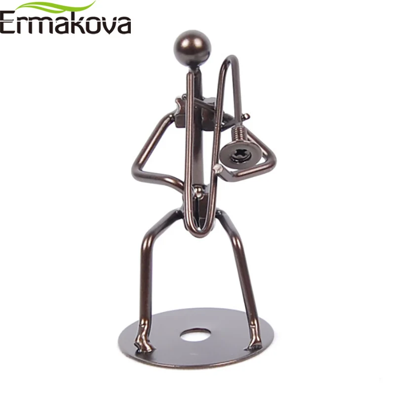 ERMAKOVA 5 1 &quotметаллический музыкальный тромбон скульптурный инструмент статуэтка