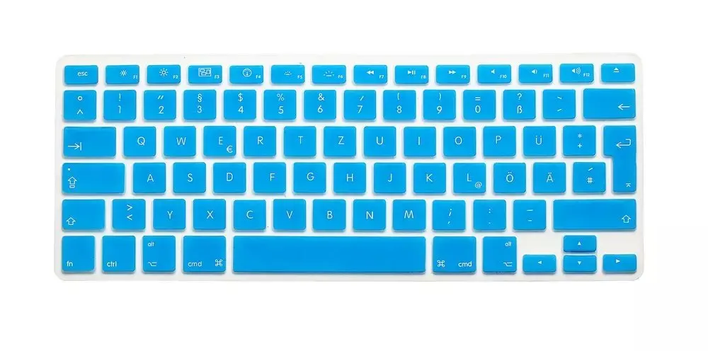 Европейская защита для клавиатуры с немецкими буквами Macbook Air Pro Retina чехлы