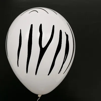 as picture 6pcs 6 шт./партия Тигр Зебра имитация окраски коровы воздуха латексные шары, гелий для детей подарок День рождения Декор в виде животных на тему зоопарка блоки игрушки - Цвет: as picture 6pcs