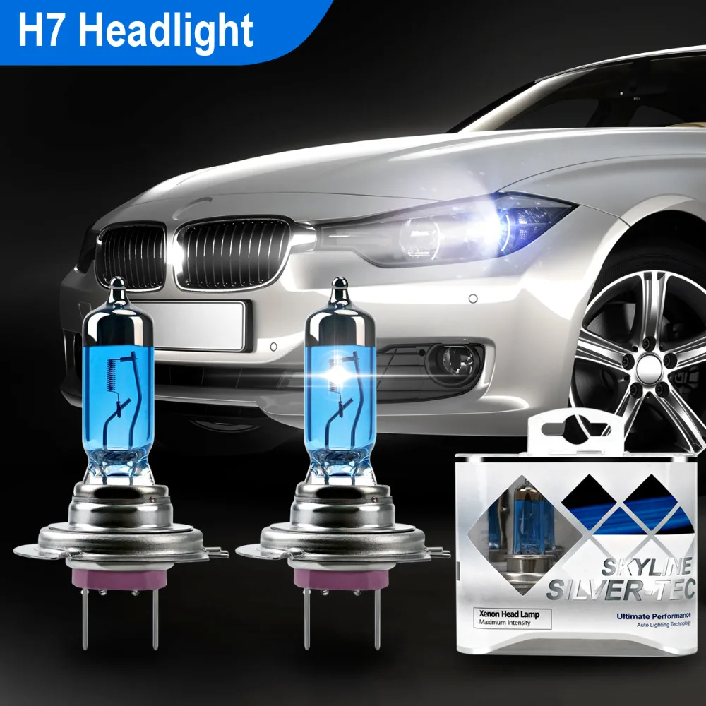 12 V H7 100 W галогенная лампа ход фар лампы для VW Golf 4 7 BMW E90 Audi A3 Ford AMG Mercedes W212