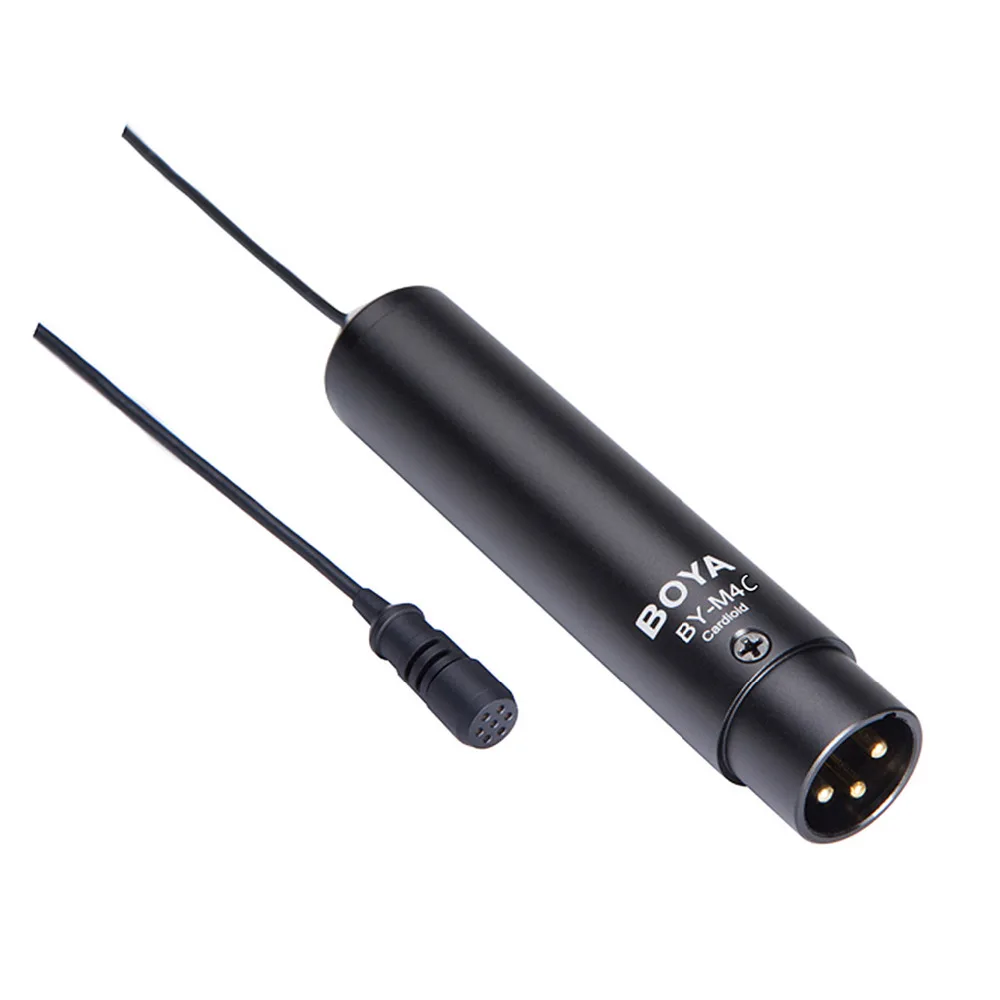 BOYA BY-M4C M4OD Clip-On Lavalier микрофон Cardioid XLR Mic для Sony Canon Panasonic видеокамеры - купить по