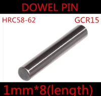 200pcslot high quality 18mm 1mm ggr15 bearing steel dowel pin length 8mm