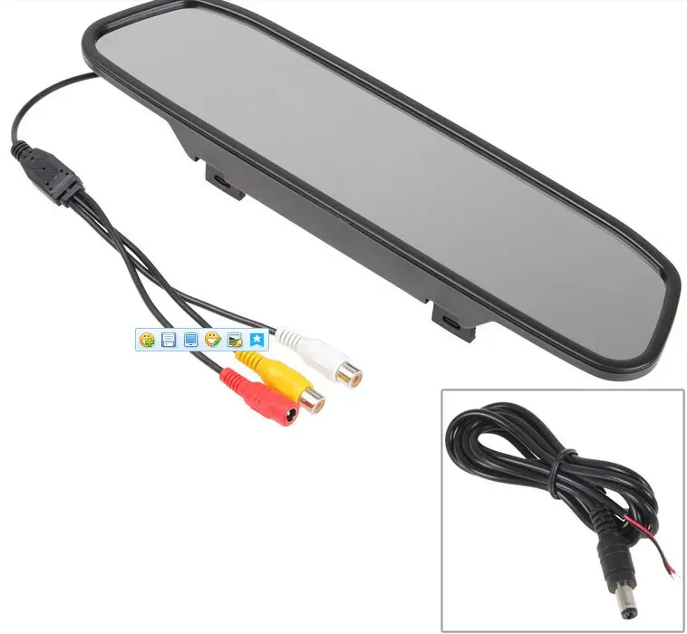 XYCING 4,3 дюймов TFT lcd цветной монитор автомобиля зеркало заднего вида парковочный монитор+ Водонепроницаемая Автомобильная камера заднего вида RVC-219