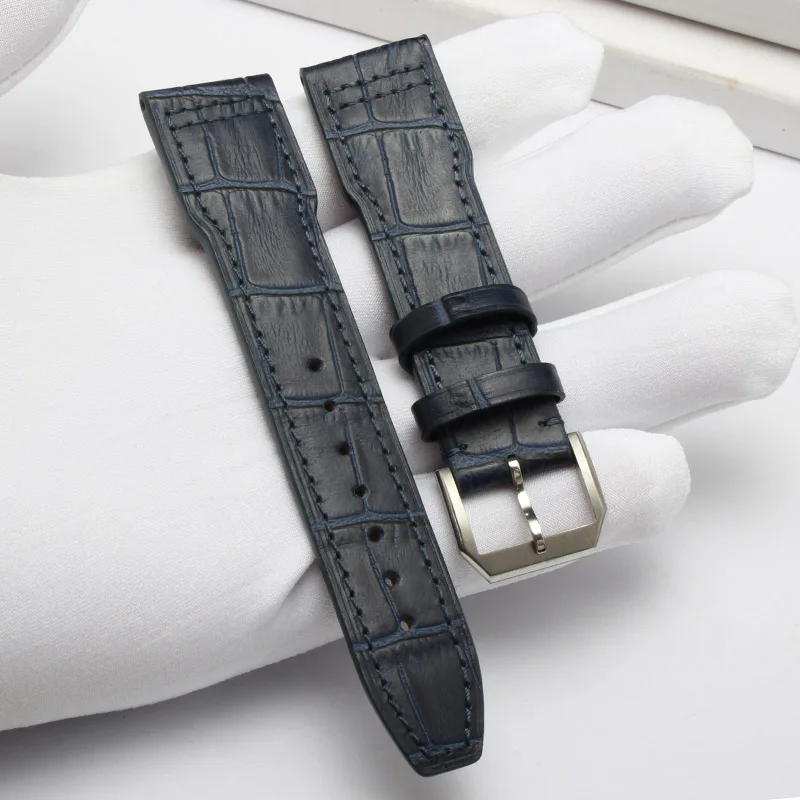 8 Высокое качество кожаный ремешок для часов мужской браслет для IWC 327004 португальский Пилот Серии Кожаный браслет 20 мм 21 мм 22 мм - Цвет ремешка: 8