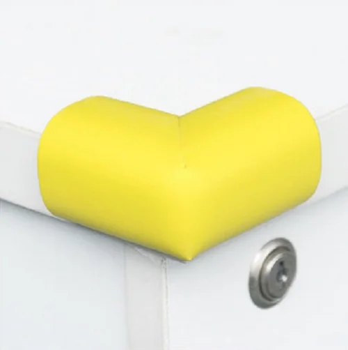Yellow 4 шт./лот, мягкий безопасный уголок для детей, защитная накладка на угол стола, защита для детей, защита для детей - Цвет: Yellow