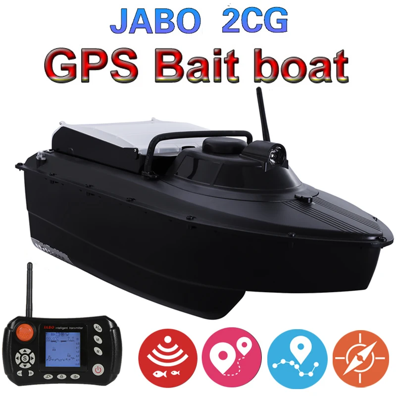 Улучшенная рыболовная лодка JABO 2CG 36A 20A 10A GPS сонар с автоматическим возвратом 2 4G