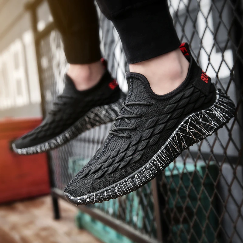 Модная летняя обувь Для мужчин Повседневное дышащая из сетчатого материала
