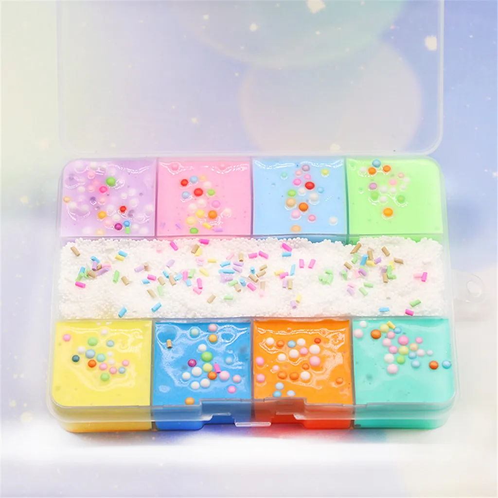 200 мл 9 Цвет смешивания облако Cotton Candy слизь Детский пластилин Toy высокого качества