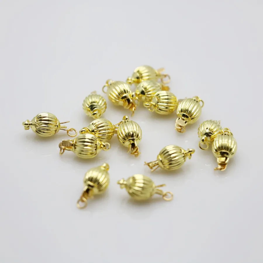 10 шт. оптовая продажа оснастка золотого цвета для кнопки фитинг аксессуаров