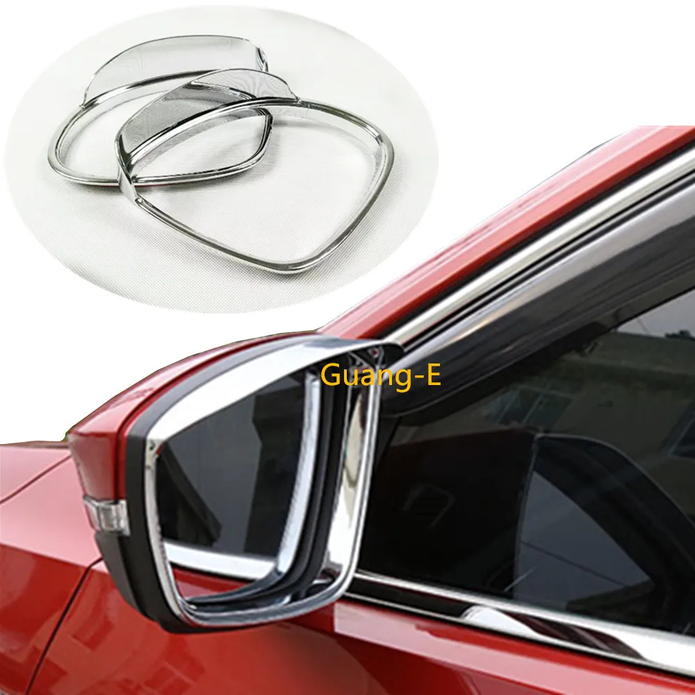 

Автомобильная оправа для бокового зеркала заднего вида, защита от дождя, солнцезащитный козырек, затенение 2 шт. для Volkswagen VW Sharan 2016 2017 2018 2019