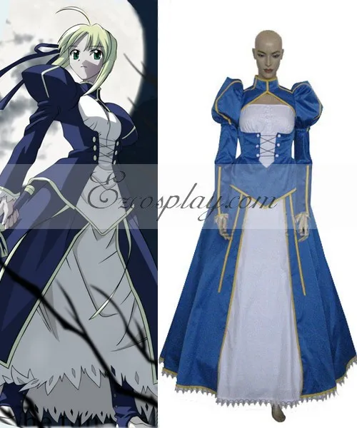 

Fate Stay Night Saber Косплей Костюм E001