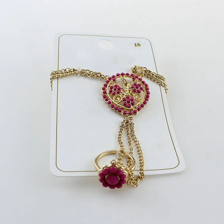 Женский браслет-цепочка в богемном стиле этническое серебряное покрытие