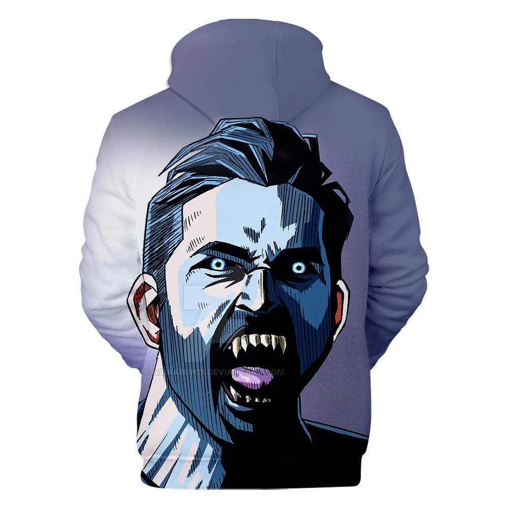Fashion Teen Wolf Hoodies Derekhale 3D Print Sweatshirts Teen Wolf Men/Women Black Unisex Tops 4XL