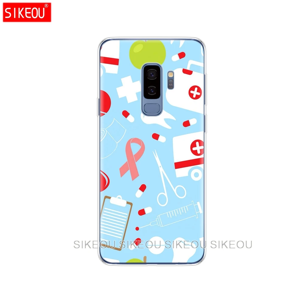 Силиконовый чехол для телефона Samsung Galaxy S9 S8 S7 S6 edge S5 S4 S3 PLUS медсестры врача