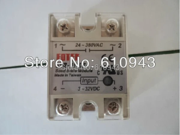 

SSR-40DA твердотельное реле 40 А, вход 3-32 В постоянного тока 24-380 В переменного тока, однофазные твердотельные реле, бесплатная доставка