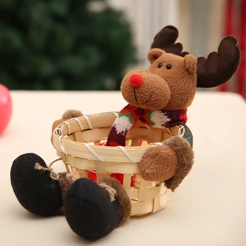 Navidad 2018 оригинальная Рождественская корзина ручной работы рождественские