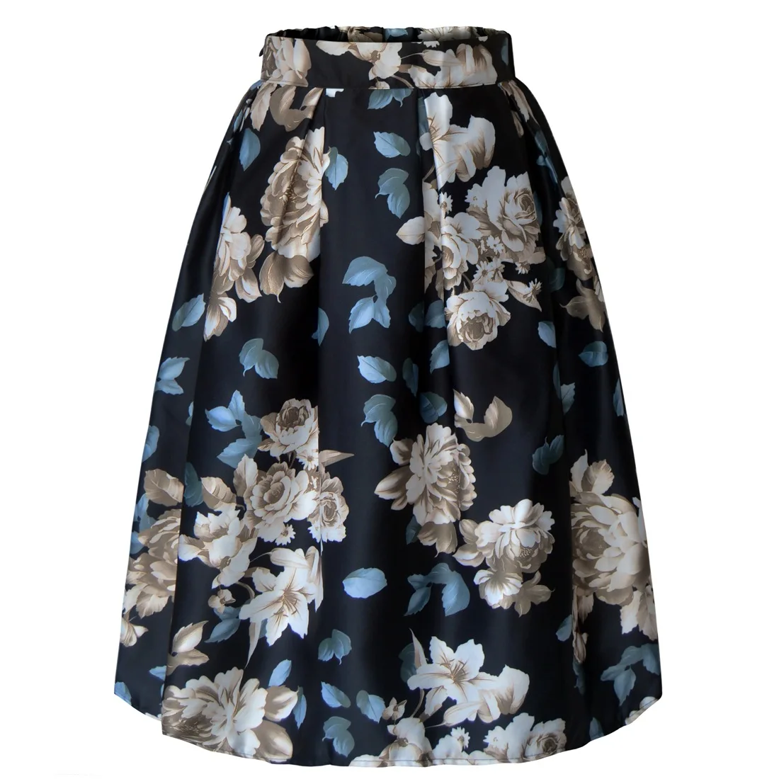 skirts Музыкальная заметка, Женская плиссированная юбка,, высокая талия, бальное платье средней длины, юбки для скейтеров, Saias, женские винтажные Юбки 50s 60 s, юбки для рокабилли, Saias - Цвет: skirts