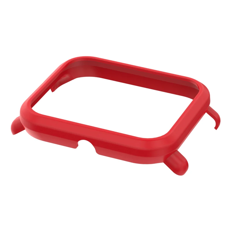 Red Case Mijobs браслет защитный чехол для Xiaomi Huami Amazfit ремешок Bip BIT PACE Lite Молодежные часы пластиковый корпус ПК Бампер - Цвет: Red Case
