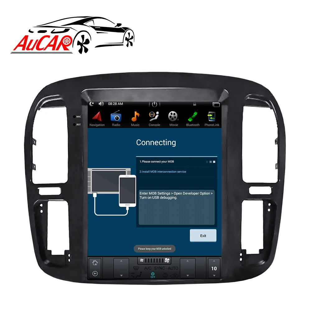 Tesla стерео 12,1 ''Android автомобильный Радио gps-навигация, dvd-плеер для TOYOTA LAND CRUISER LC100 1998 1999 2000 2001 2002 Авторадио