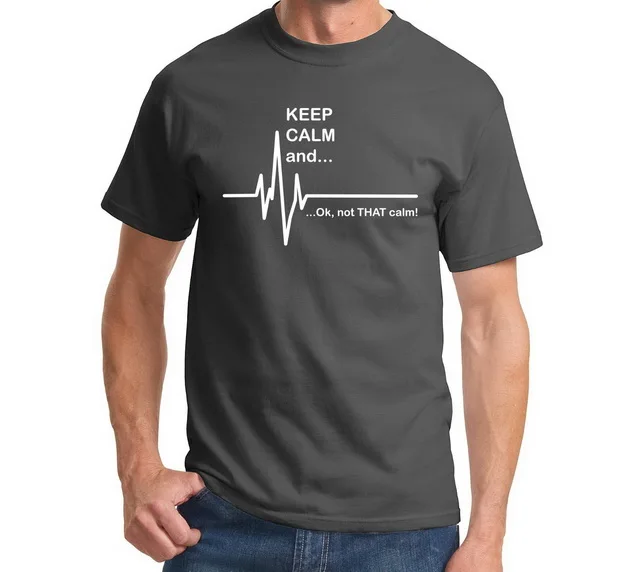 Keep Calm and...Not That смешная футболка для медсестры с измерением частоты сердечных