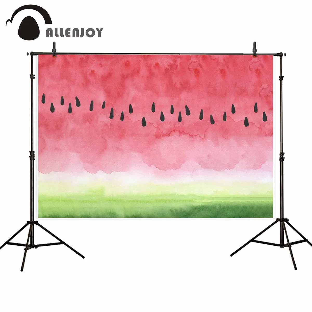 Фон для фотосъемки Allenjoy арбуз вечеринка акварель летняя живопись фрукты Декор