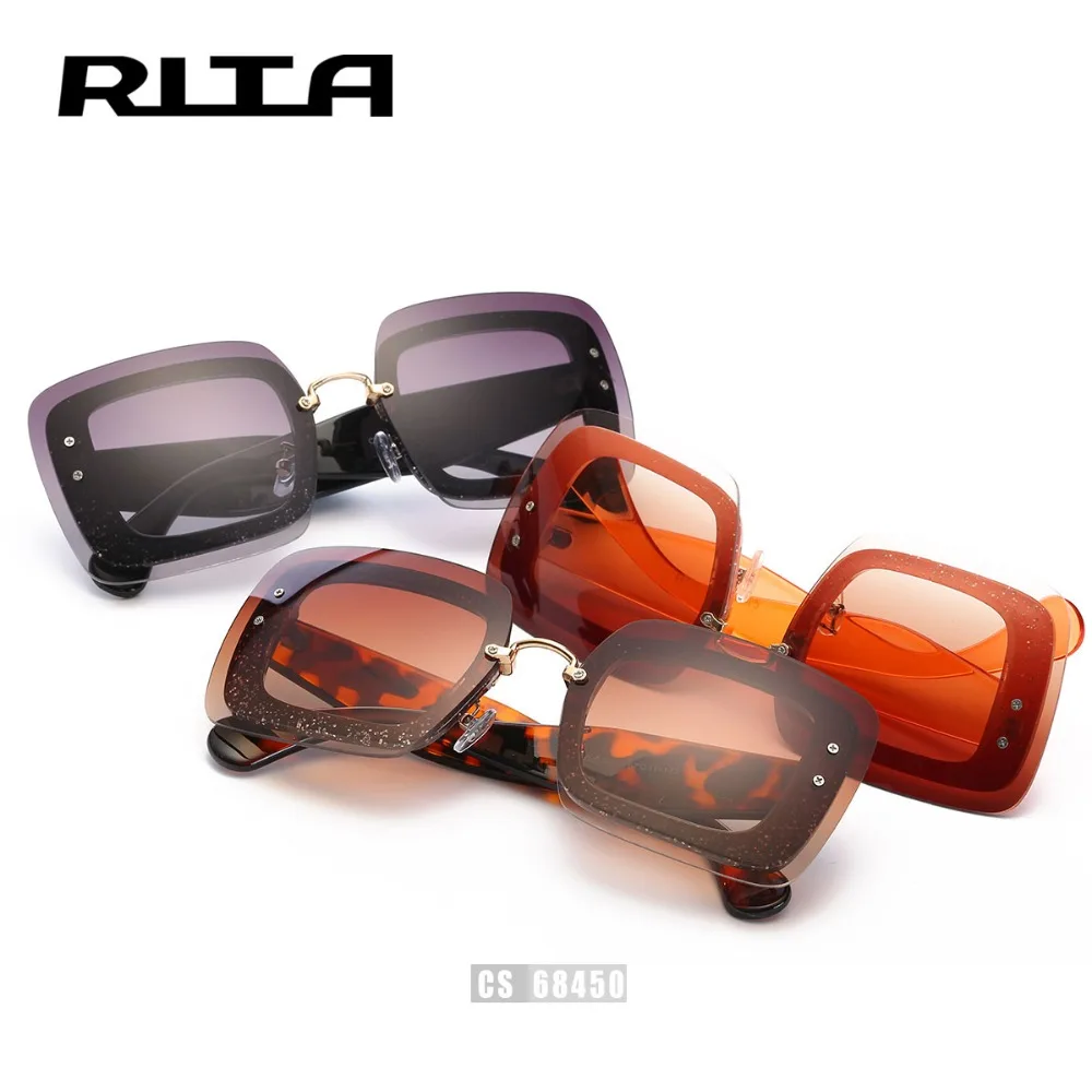 РИТА Мода Квадратная Рамка Вождения Солнцезащитные Очки CS68450 Сиамские Плоским