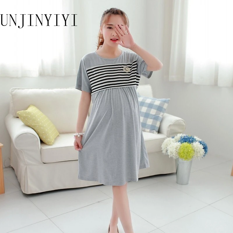 

Best selling month clothes cotton thin zipper-type feeding skirt fashion out comfortable sweat-absorbing maternity skirt