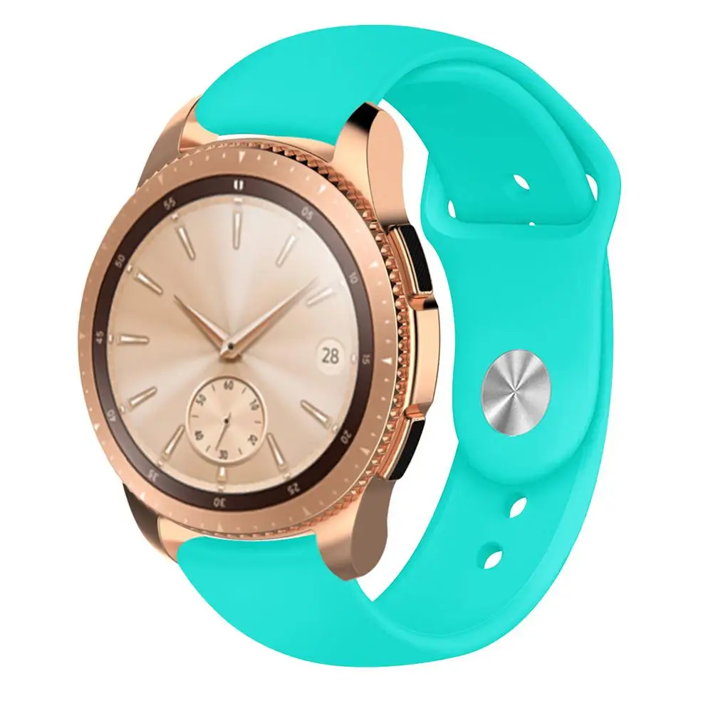 Силиконовый спортивный ремешок для наручных часов Samsung Galaxy Watch S4 42 мм & Gear S2 46 S3
